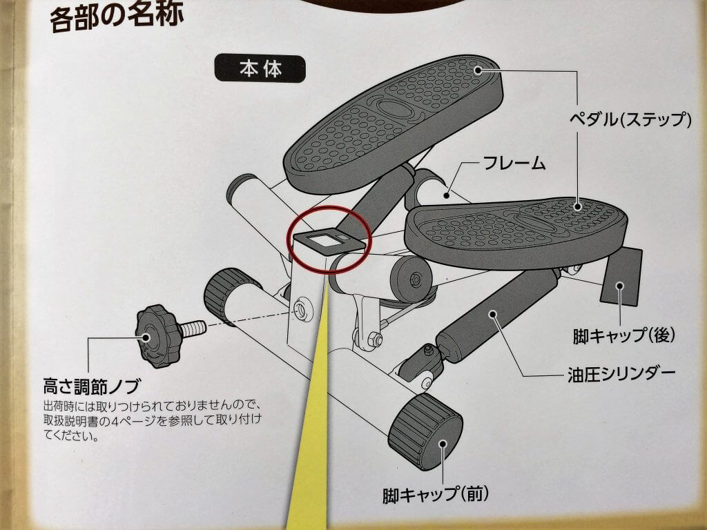 ナイスデイ 健康 ステッパー 取扱説明書 ショップ ジャパン